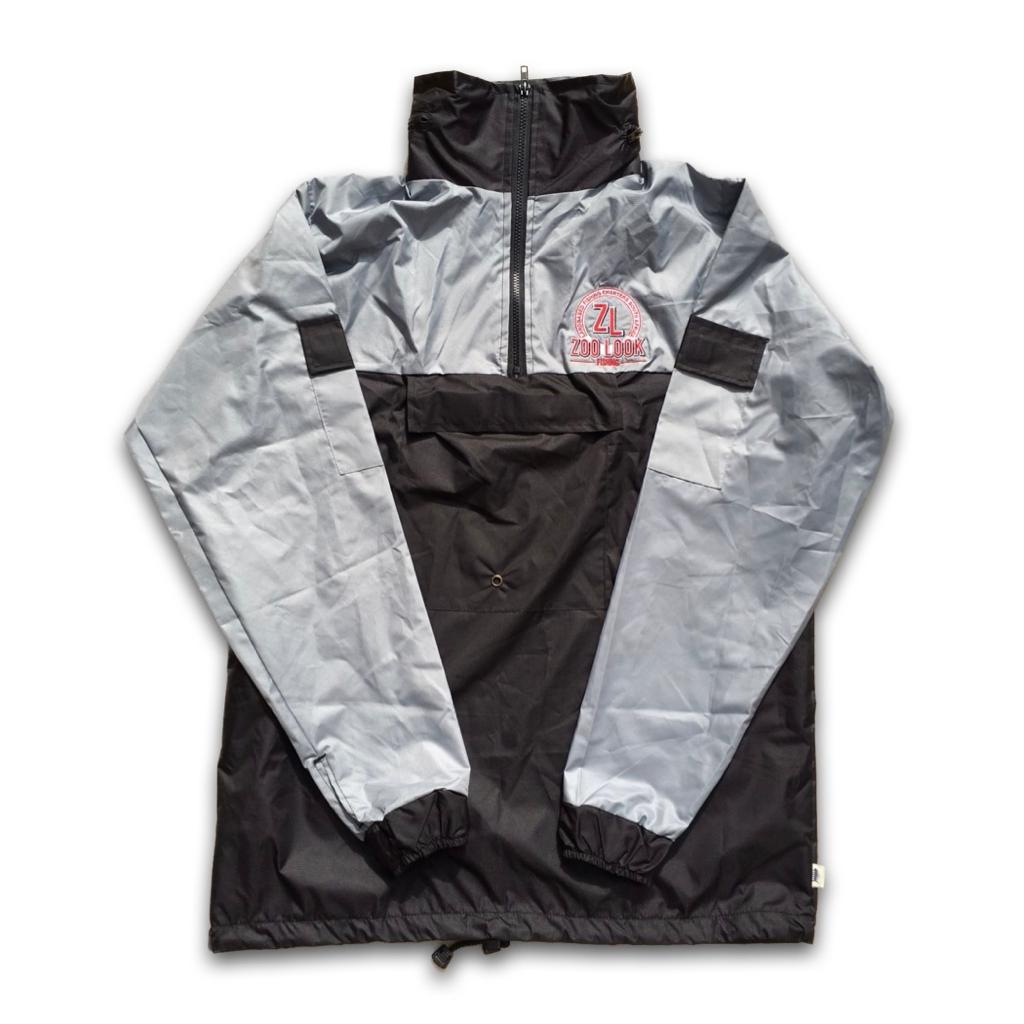 Fishing Splash Jacket Grey and Black with Red Logo – Zoo Look Fishing