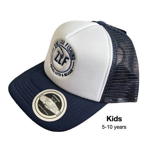 Kids Trucker Cap Navy/White