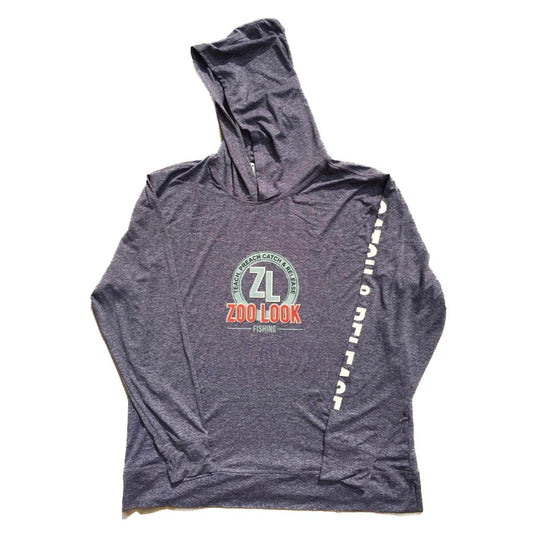 Light Weight Hoodie Navy Blue with Red Logo