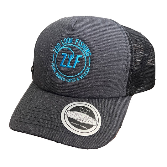 Uflex Trucker Cap Dark Grey with Blue Logo